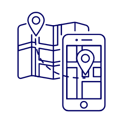 Gps Direction Illustration from UX Line Set