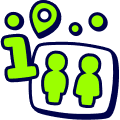 Information Toilet Location Icon from Stickies Duo Set