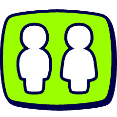 Toilet 2 Icon from Stickies Duo Set
