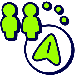 Toilet Direction Icon from Stickies Duo Set