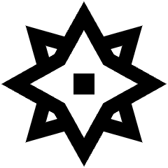 Cardinal Direction Compass Icon from Sharp Line Set