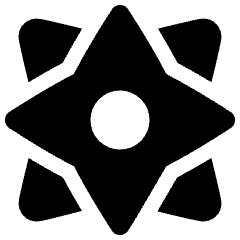 Cardinal Direction Compass Icon from Plump Solid Set
