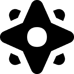 Cardinal Direction Compass Icon from Flex Solid Set