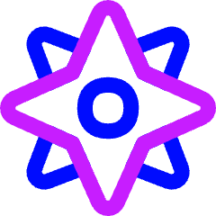 Cardinal Direction Compass Icon from Flex Neon Set