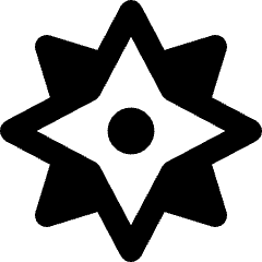 Cardinal Direction Compass Icon from Core Remix Set