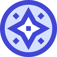 Cardinal Direction Compass Circle Icon from Sharp Duo Set