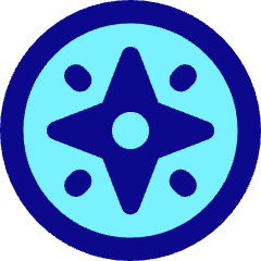 Cardinal Direction Compass Circle Icon from Core Pop Set