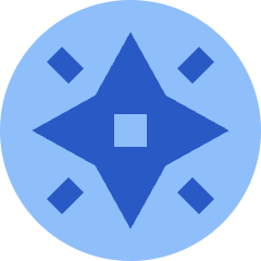 Cardinal Direction Compass Circle Icon from Sharp Flat Set