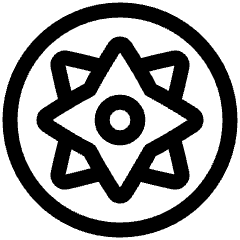 Cardinal Direction Compass Circle Icon from Plump Line Set