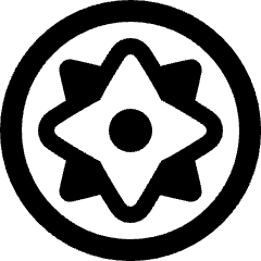 Cardinal Direction Compass Circle Icon from Plump Remix Set