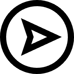 Compass East Icon from Sharp Line Set