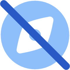 Compass Explore Off Disable Icon from Plump Flat Set