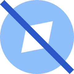 Compass Explore Off Disable Icon from Sharp Flat Set