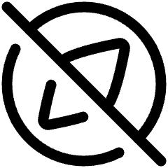 Compass Explore Off Disable Icon from Plump Line Set