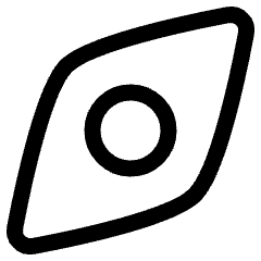 Compass Navigator Icon from Plump Line Set