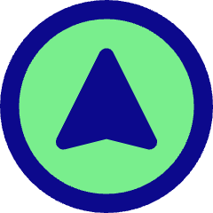 Compass North Icon from Core Pop Set