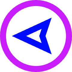 Compass West Icon from Sharp Neon Set