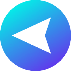 Compass West Icon from Sharp Gradient Set
