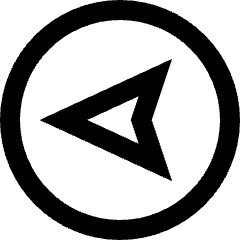 Compass West Icon from Sharp Line Set