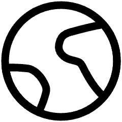 Earth 2 Icon from Plump Line Set