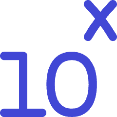 Exponent Number Icon from Flex Duo Set