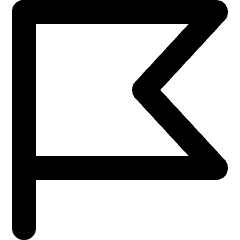 Flag Icon from Micro Line Set