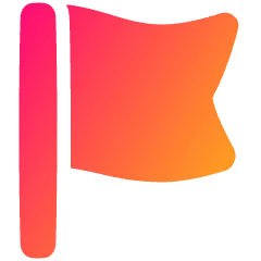 Flag Icon from Plump Gradient Set