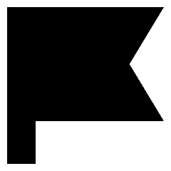 Flag Icon from Sharp Solid Set