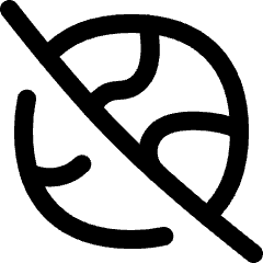 Globe Explore Off Disable Icon from Flex Line Set