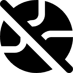 Globe Explore Off Disable Icon from Core Solid Set