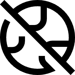 Globe Explore Off Disable Icon from Sharp Line Set