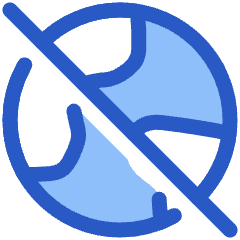 Globe Explore Off Disable Icon from Plump Duo Set