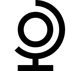 Globe Icon from Sharp Line Set