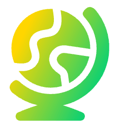 Globe Icon from Plump Gradient Set