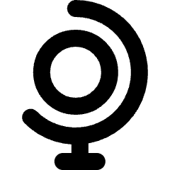 Globe Icon from Micro Line Set