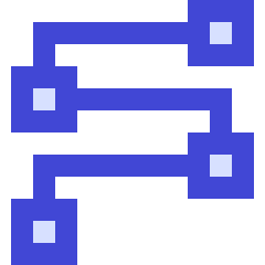 Journey Route Icon from Sharp Duo Set