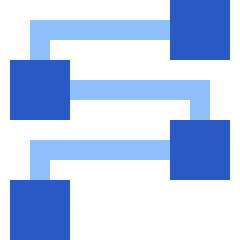 Journey Route Icon from Sharp Flat Set