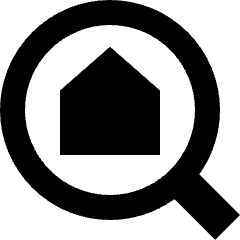 Location Building Search Icon from Sharp Remix Set