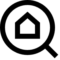 Location Building Search Icon from Sharp Line Set