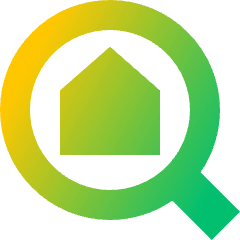Location Building Search Icon from Sharp Gradient Set