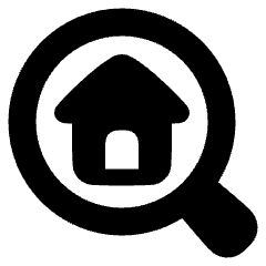 Location Building Search Icon from Plump Solid Set