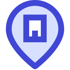 Location Company Building Pin Icon from Sharp Duo Set