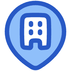 Location Company Building Pin Icon from Plump Duo Set
