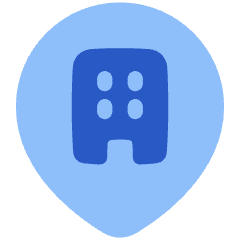 Location Company Building Pin Icon from Plump Flat Set