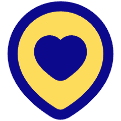 Location Heart Pin Icon from Plump Pop Set