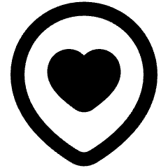 Location Heart Pin Icon from Plump Remix Set