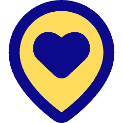 Location Heart Pin Icon from Core Pop Set