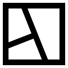 Location Map App Street Icon from Sharp Line Set
