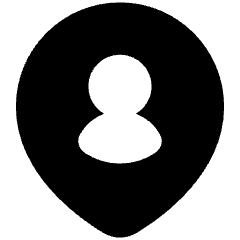 Location Person Pin Icon from Plump Solid Set