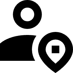 Location Person Pin Icon from Sharp Remix Set